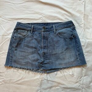 Levi’s reworked denim mini skirt